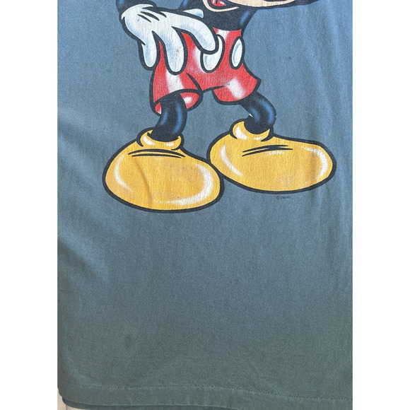 Vintage Mickey Mouse T Shirt Single Stitch Ringer Tee USA Disney - Picture 11 of 12
